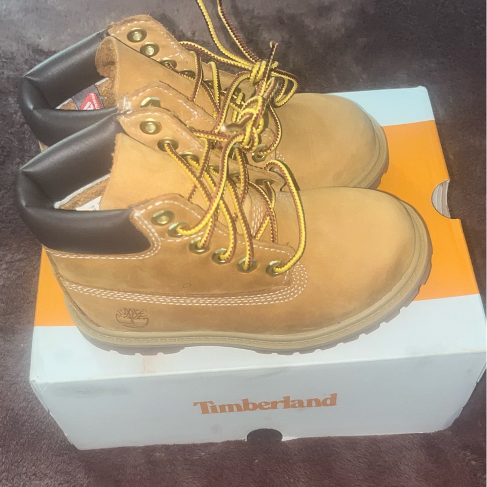 Timberland Kids Wheat Tan Waterproof Work Boots
